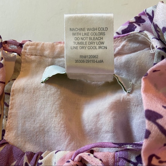 Moby Goby Purple Floral A-Line Girls Dress sz 4 - Picture 7 of 7